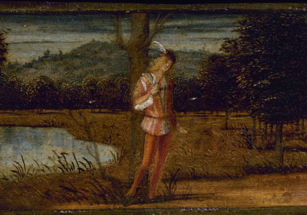 "Giovane (Ercole?) al bivio" di Vittore Carpaccio (1494)